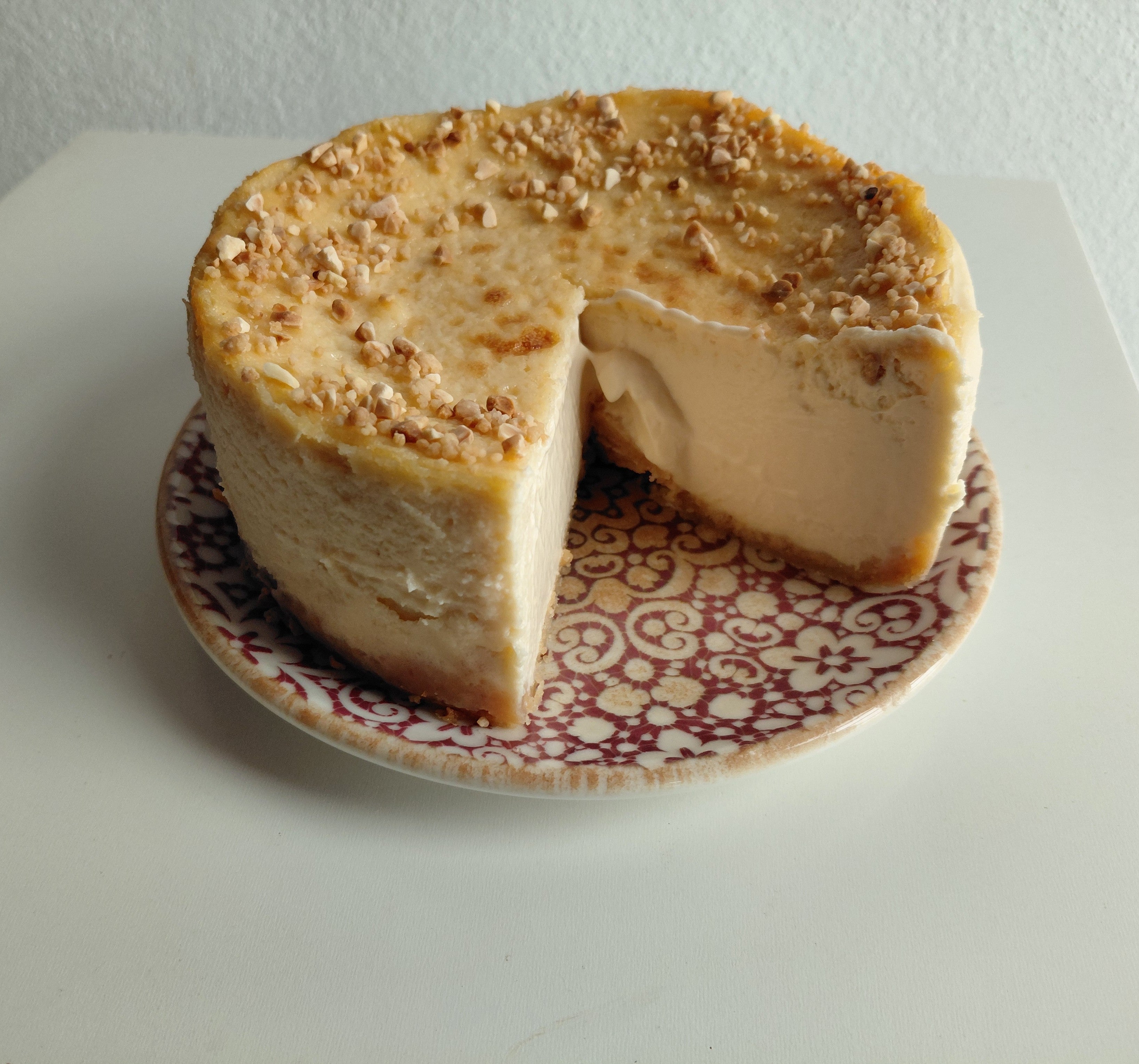 Tarta de queso y turrón de Jijona