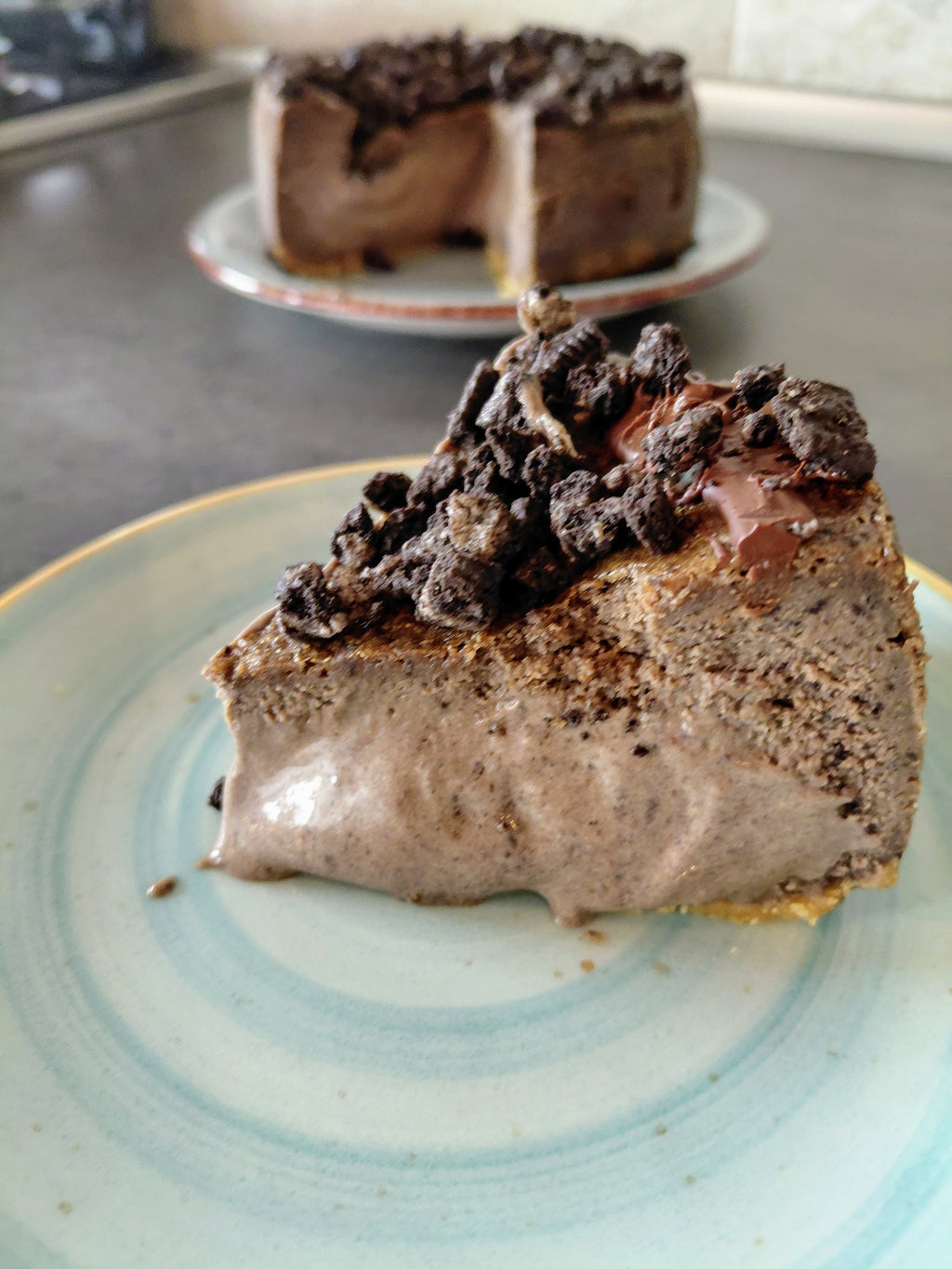 Tarta de queso y galleta oreo