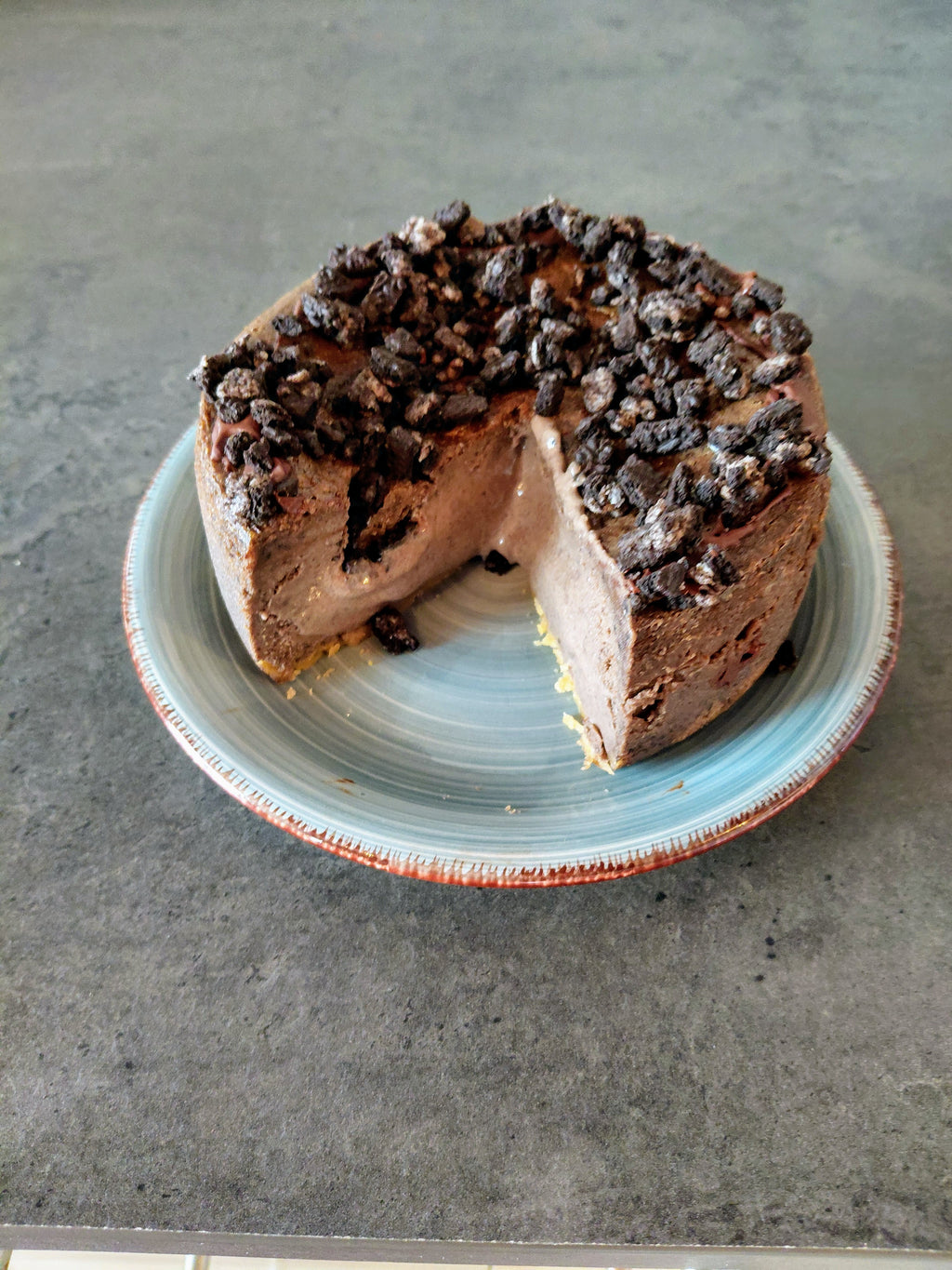 Tarta de queso y galleta oreo