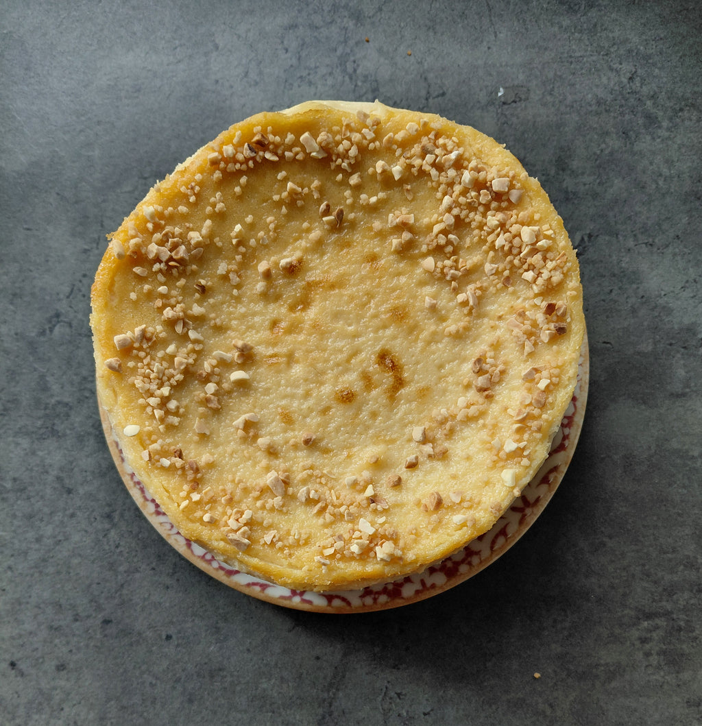 Tarta de queso y turrón de Jijona