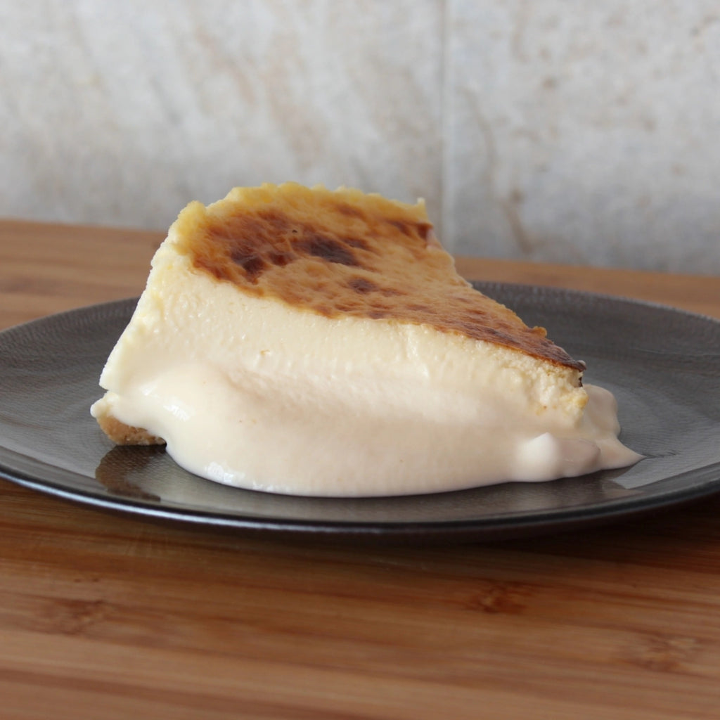 Tarta de queso rulo de cabra