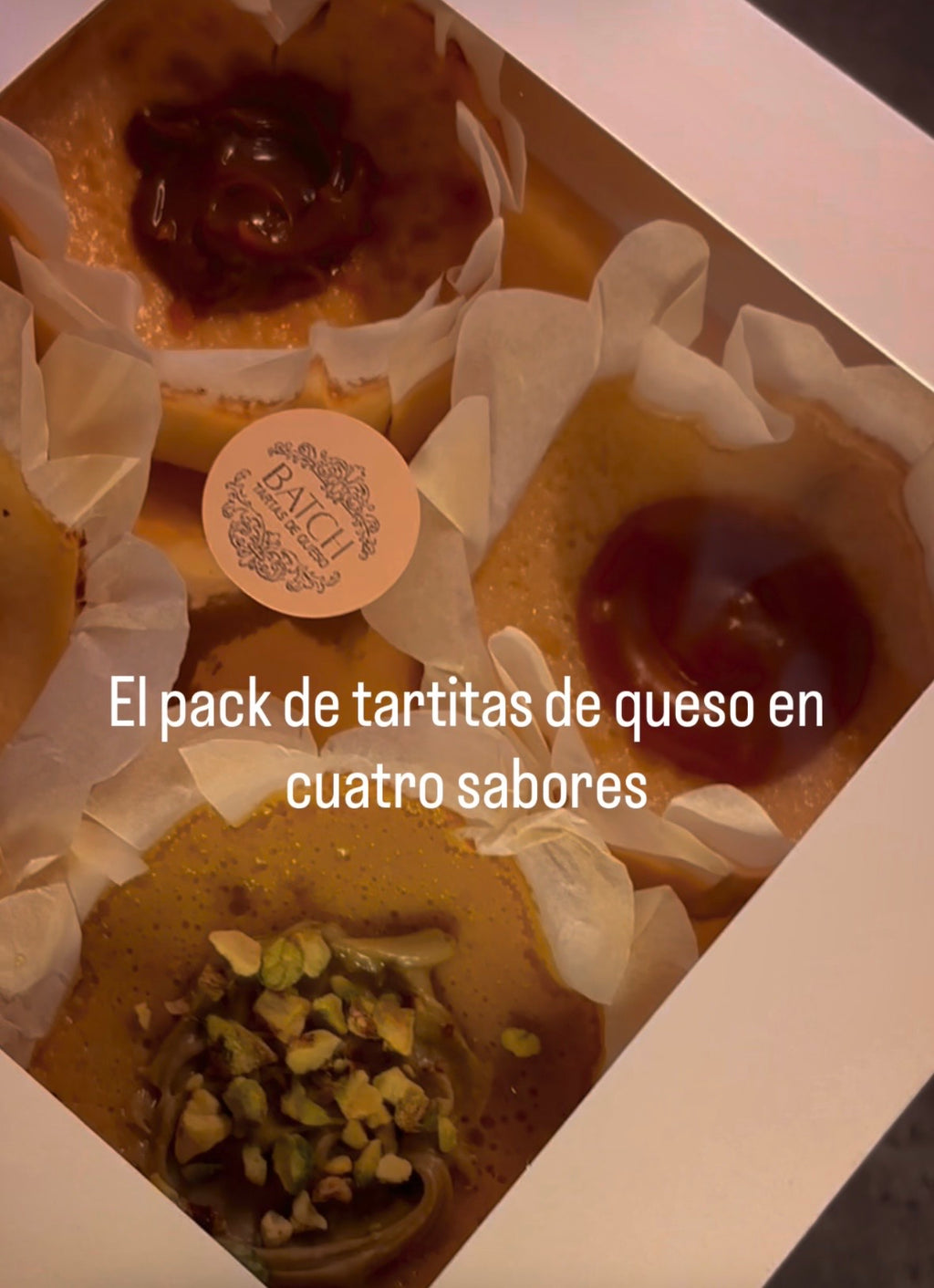 Pack 4 tartas de queso individuales