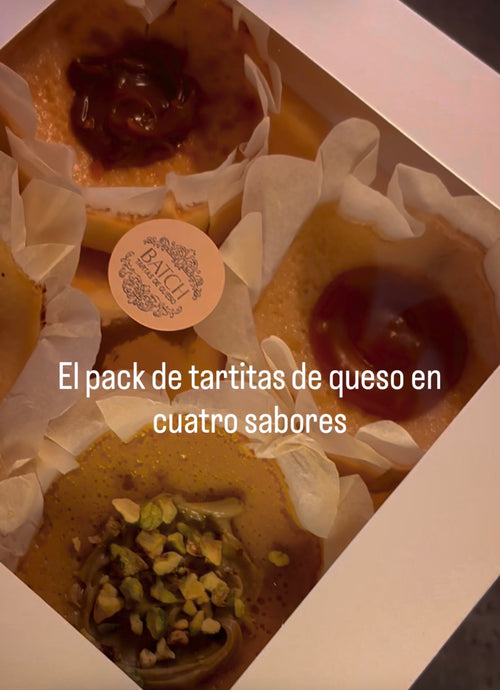 Pack 4 tartas de queso individuales
